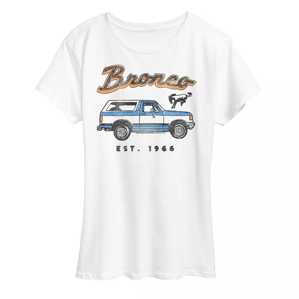 Women's Ford Bronco Est. 1966 Graphic Tee,  Product Image