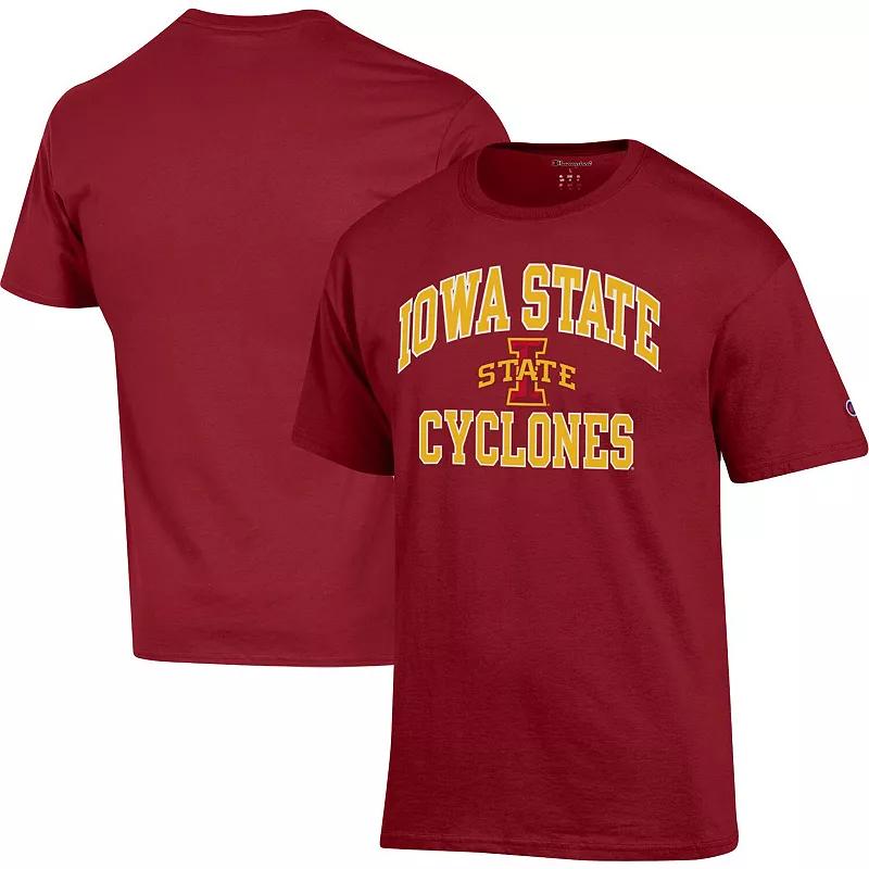 Men's Champion Cardinal Iowa State Cyclones High Motor T-Shirt, Size: 2XL, Red Product Image