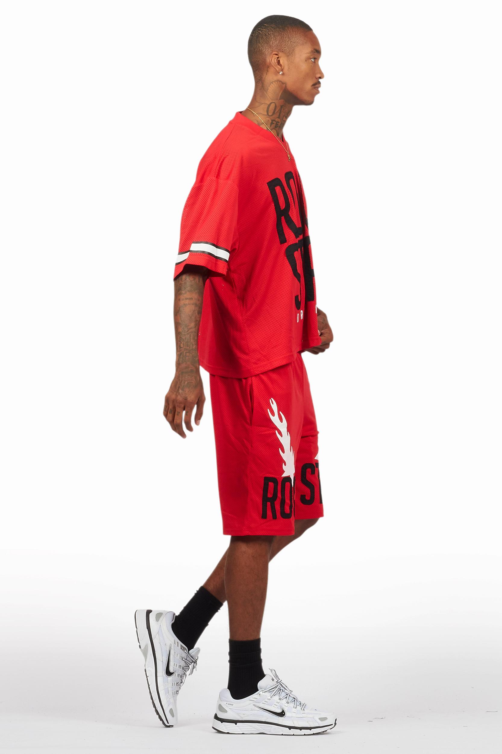 Climi Red T-Shirt/Short Set Male Product Image