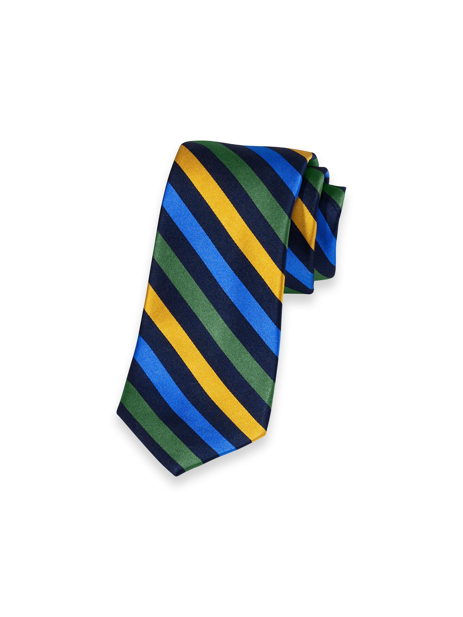 Stripe Woven Silk Tie - Multi Product Image