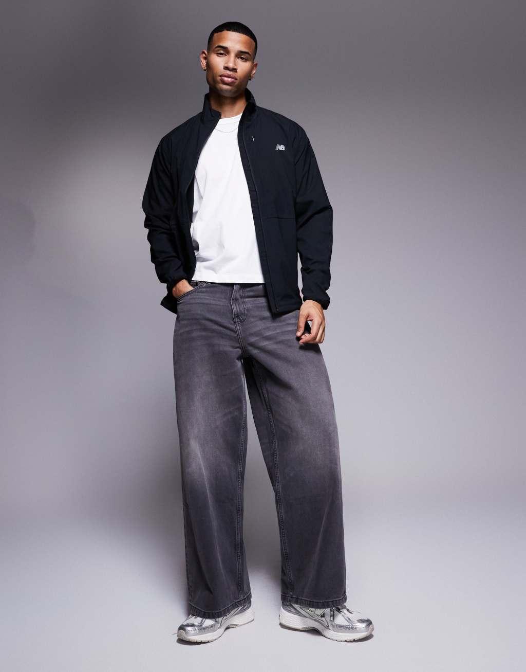 New Balance sport AC stretch woven jacket in black Product Image