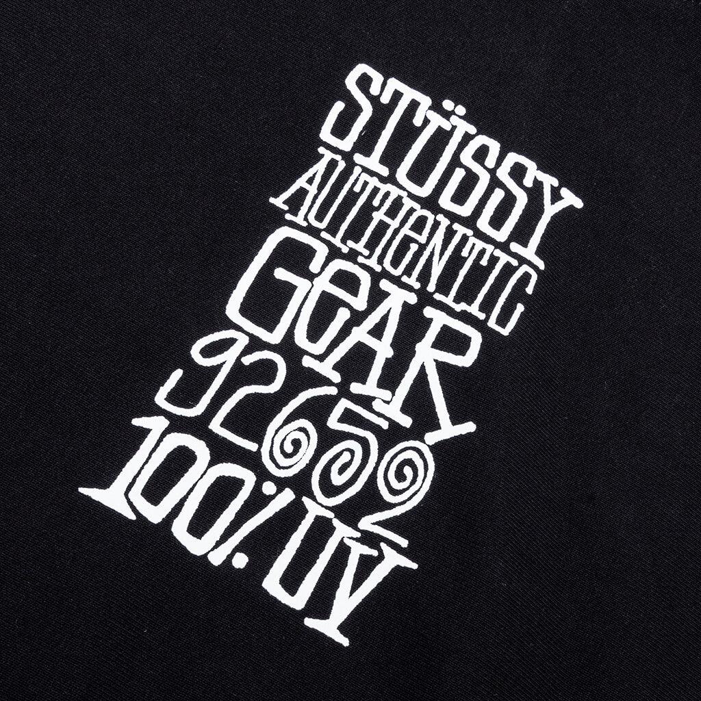 Mustang Cross Zip Up Hoodie - Washed Black Male Product Image