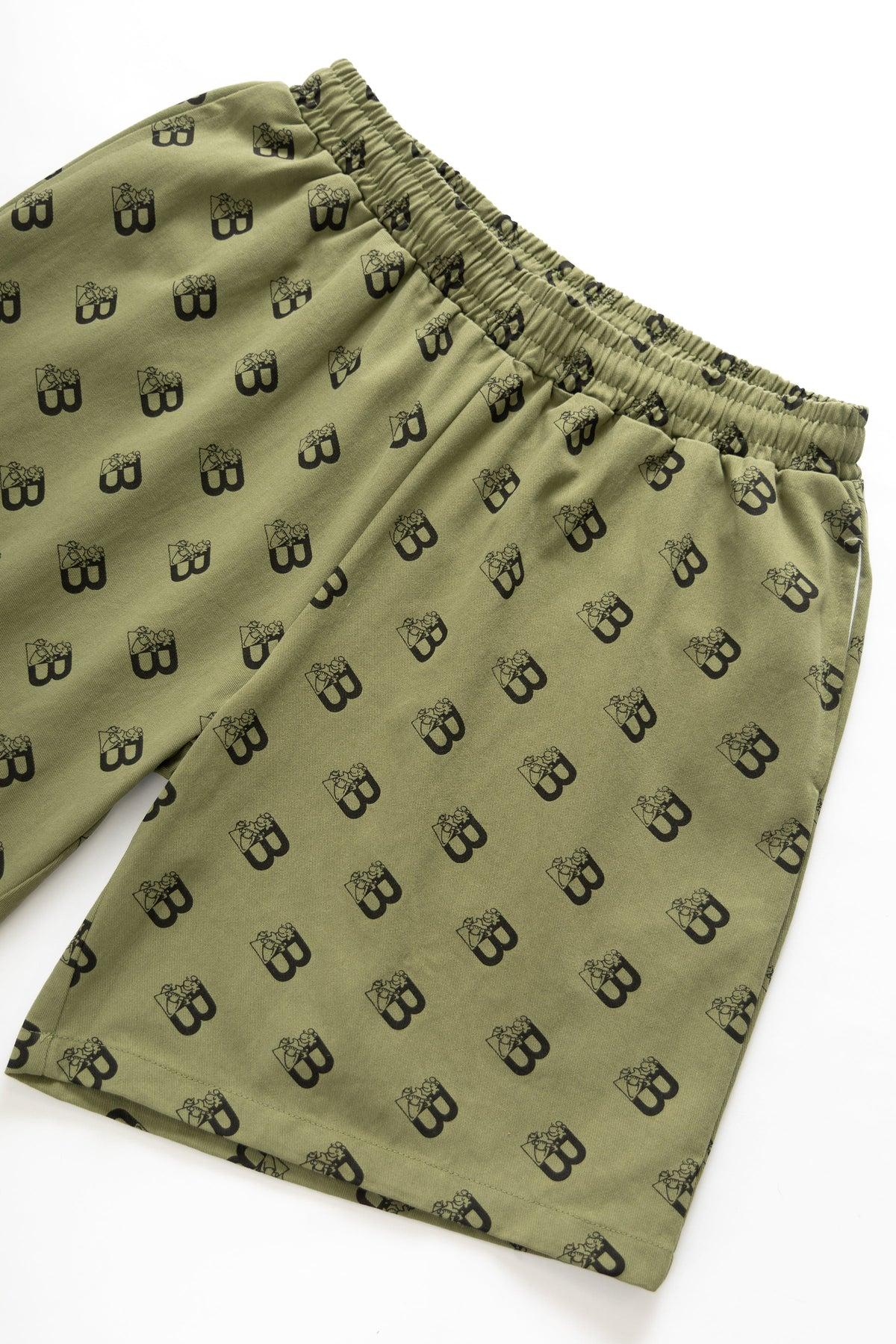 Blacksmith - All Over Grafter Shorts - Olive Product Image