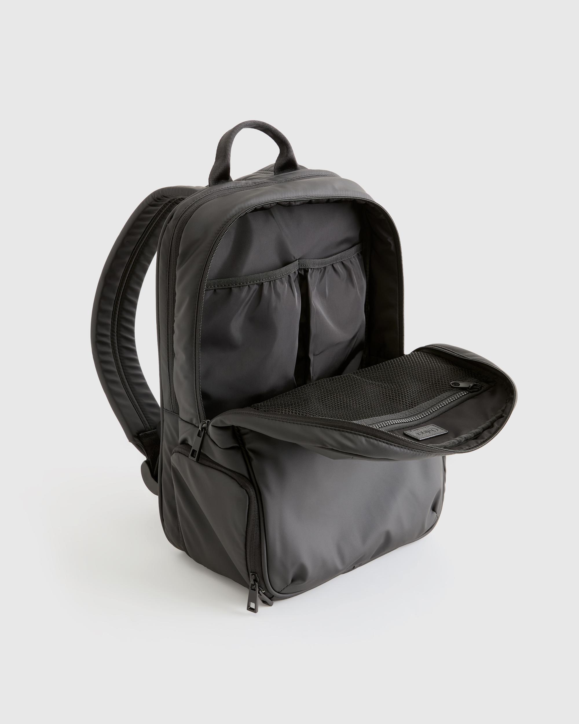 Quince | Women's Water Repellent Puff Commuter Backpack in Black, Recycled Polyester Product Image