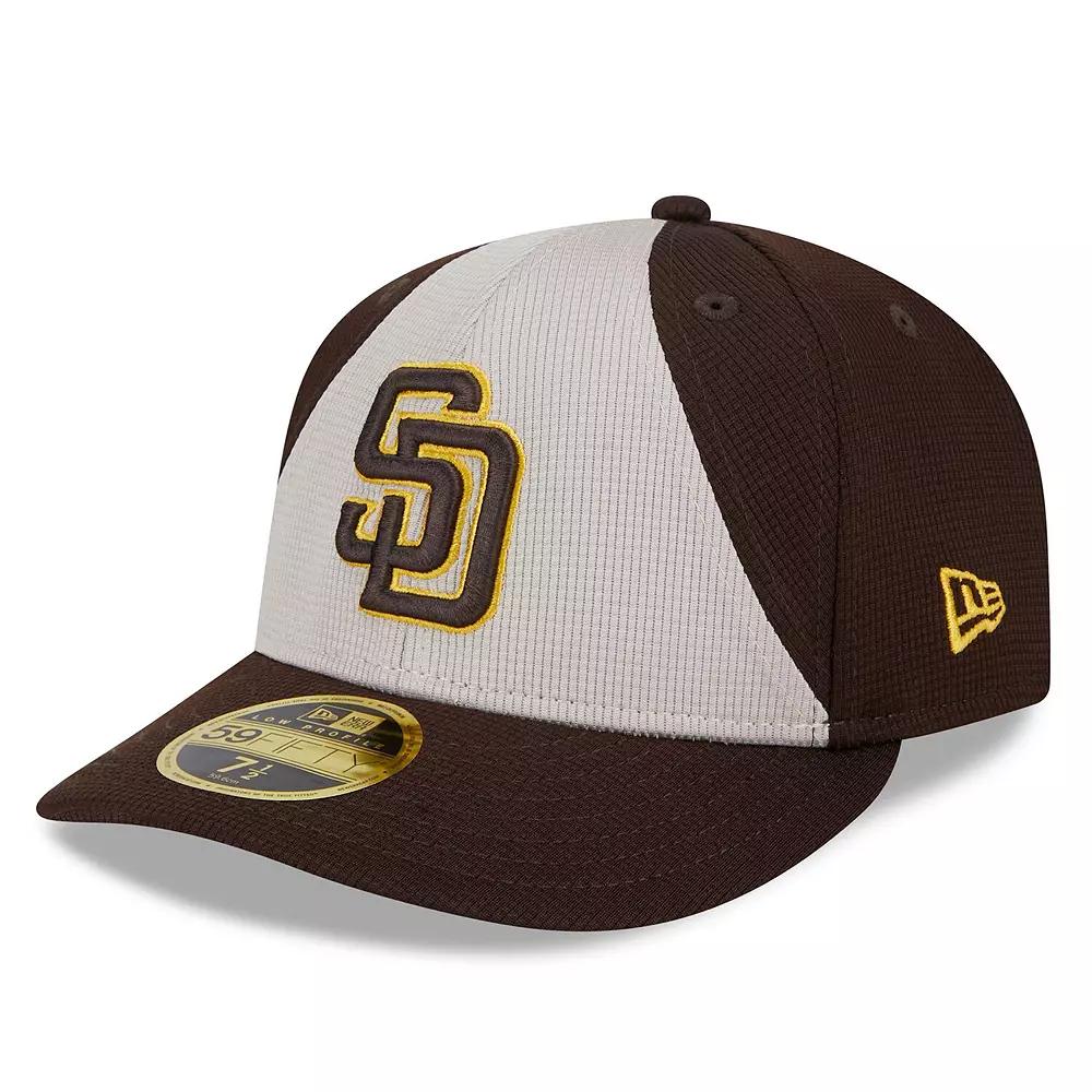 Men's New Era  Brown San Diego Padres 2024 Batting Practice Low Profile 59FIFTY Fitted Hat, Size: 8 Product Image
