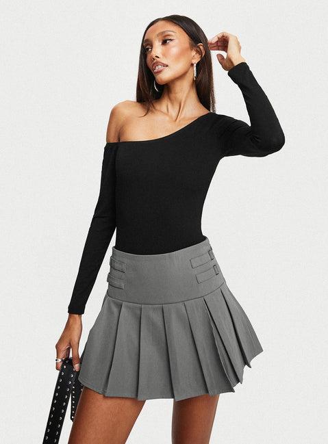 Cartwright Mini Skirt Charcoal Product Image