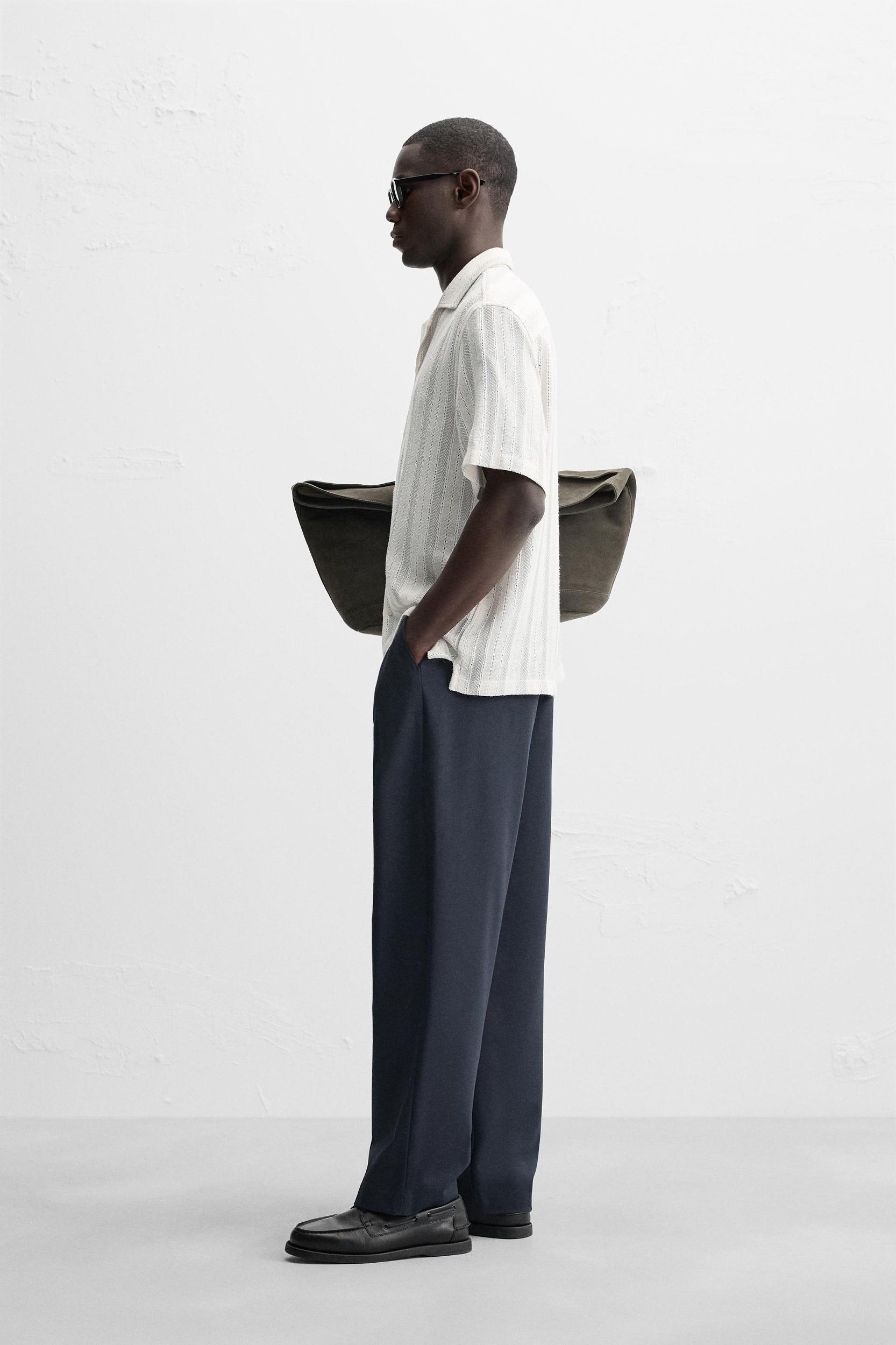 TEXTURED STRIPED SHIRT Product Image