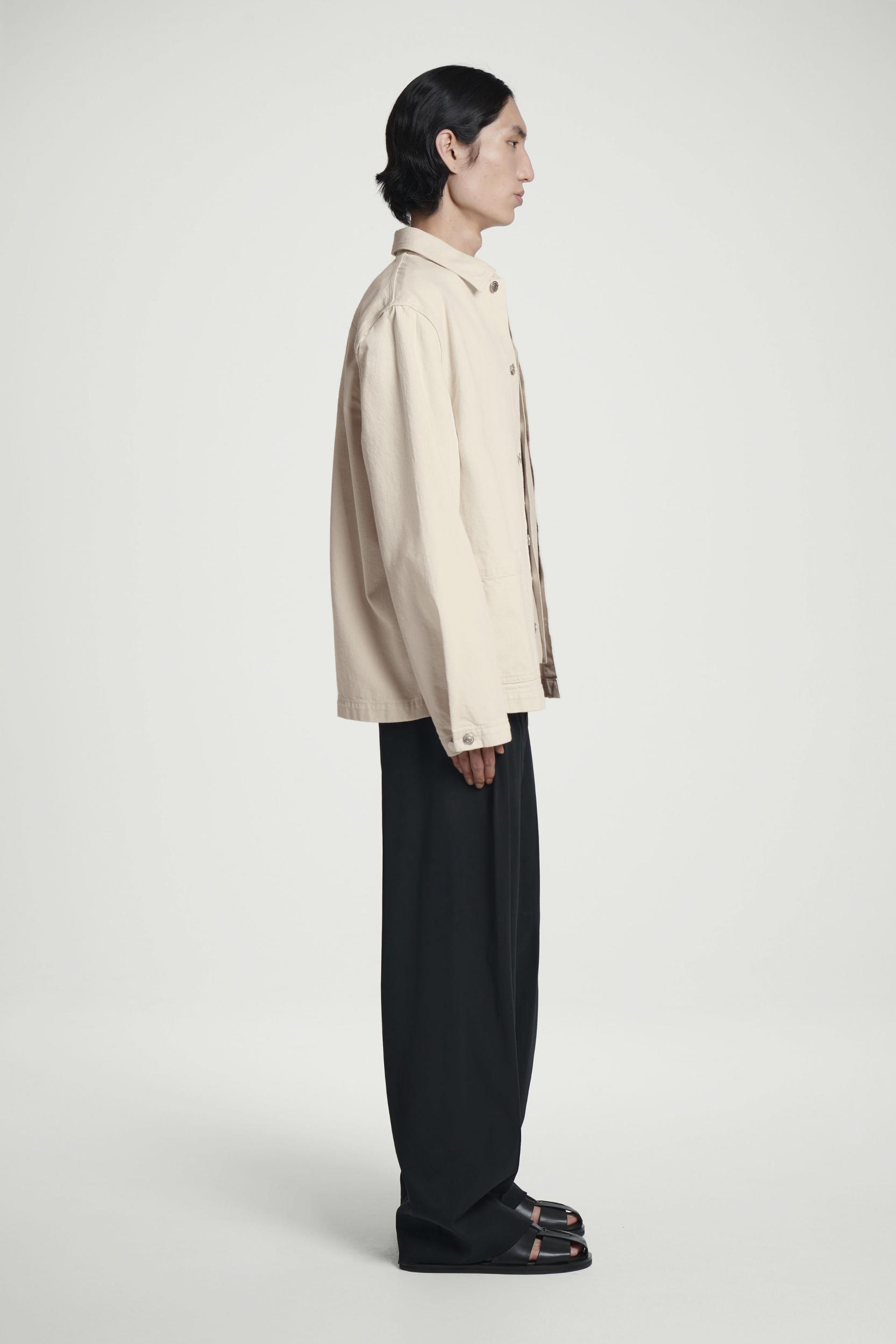 RELAXED CHAINSTITCHED DENIM OVERSHIRT Product Image