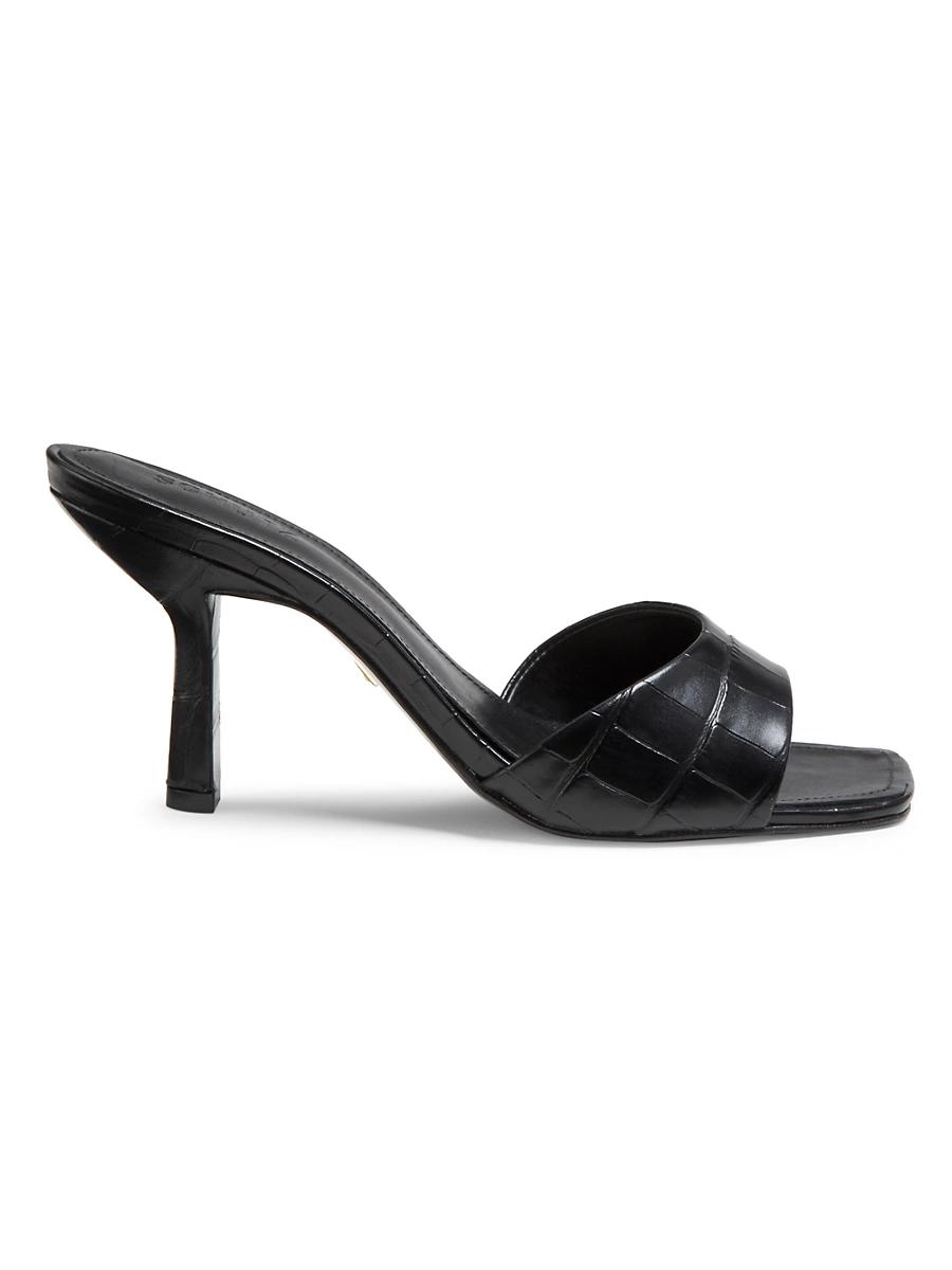 Schutz Posseni Leather Heeled Mule Womens at Urban Outfitters Product Image
