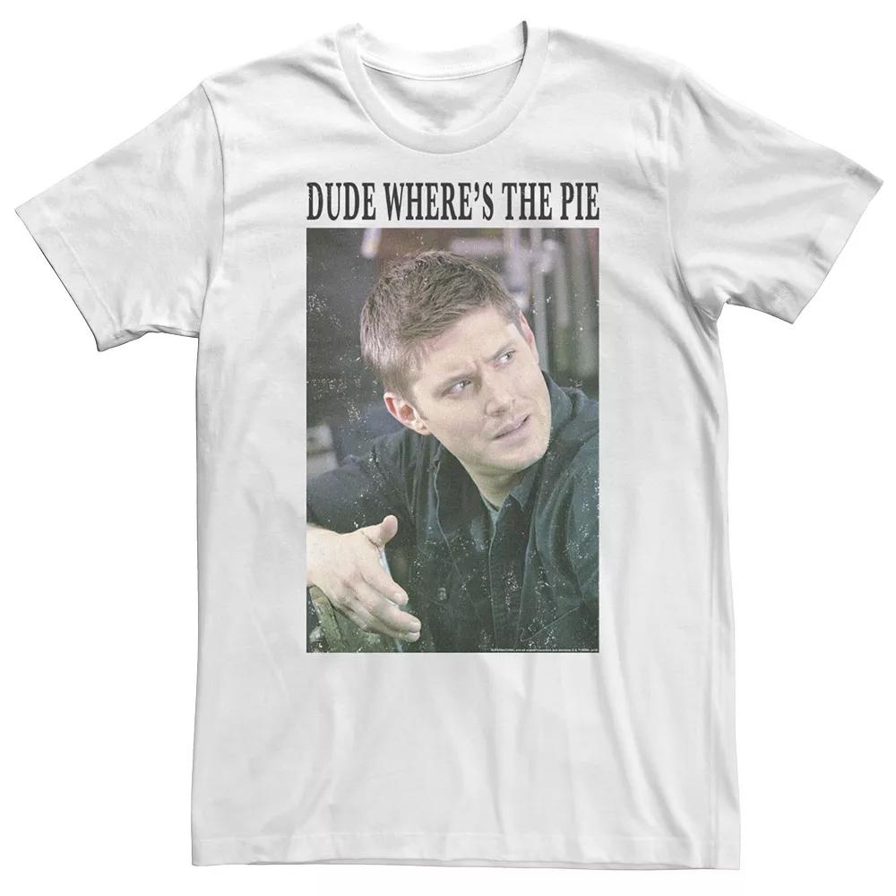 Big & Tall Supernatural Dean "Dude Where's The Pie?" Portrait Tee, Men's,  Product Image