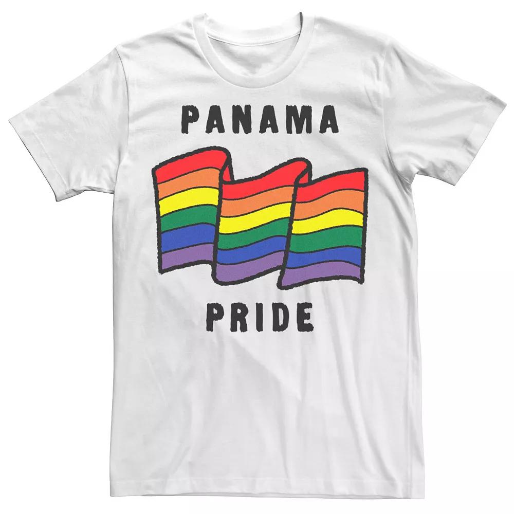 Men's Gonzales Panama Pride Sketched Flag Tee, Size: XL, White Product Image