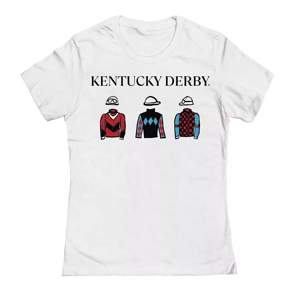 Juniors' Rider Clothes Pattern Kentucky Derby Graphic T-Shirt, Women's,  Product Image