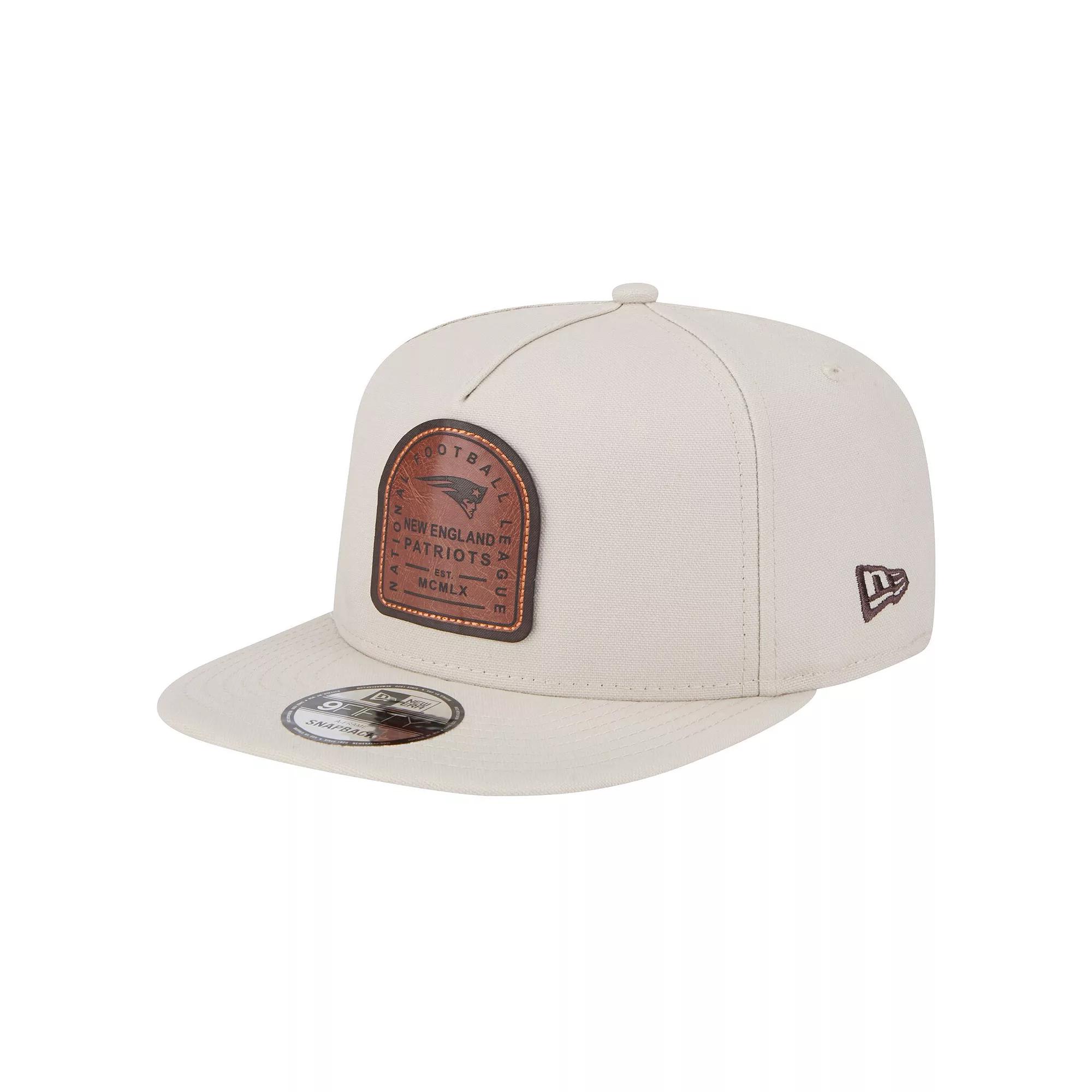 Men's New Era Stone New England Patriots Premier 9FIFTY Snapback Hat, Team Product Image