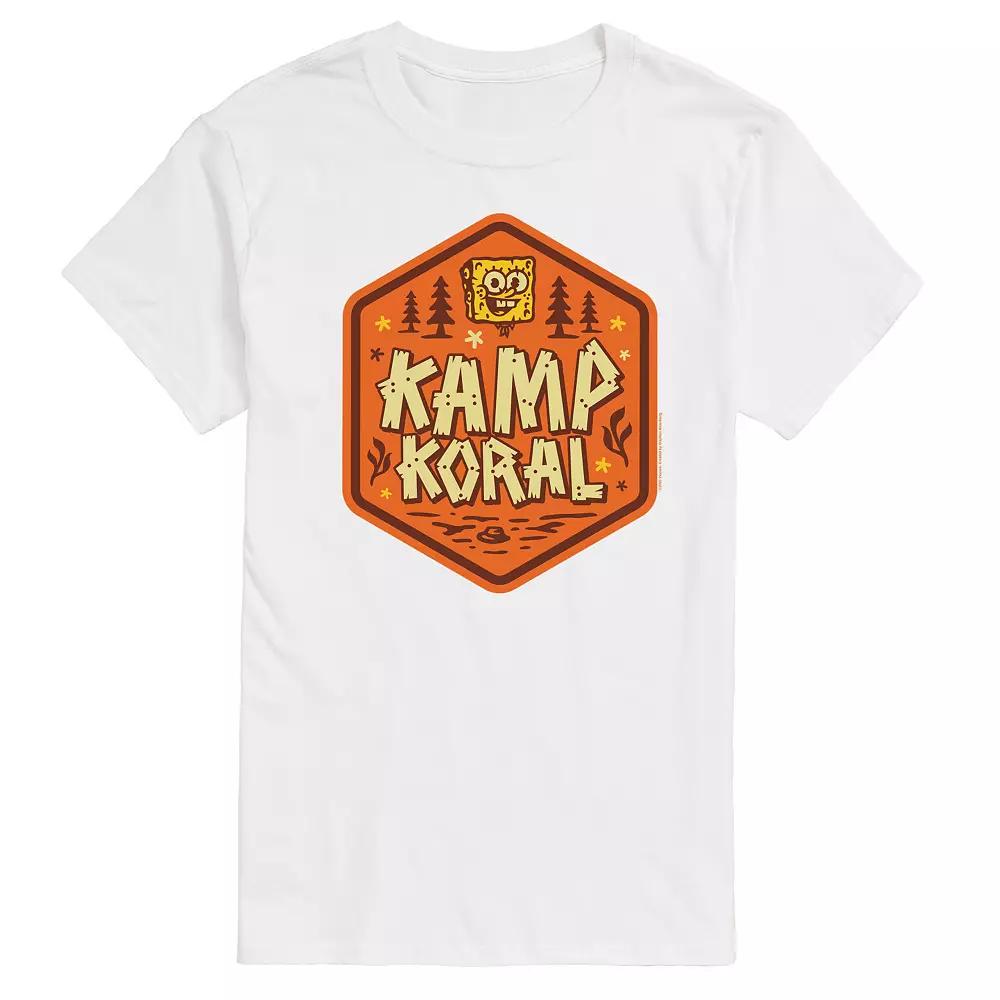 Men's SpongeBob SquarePant Kamp Koral Graphic Tee,  Product Image