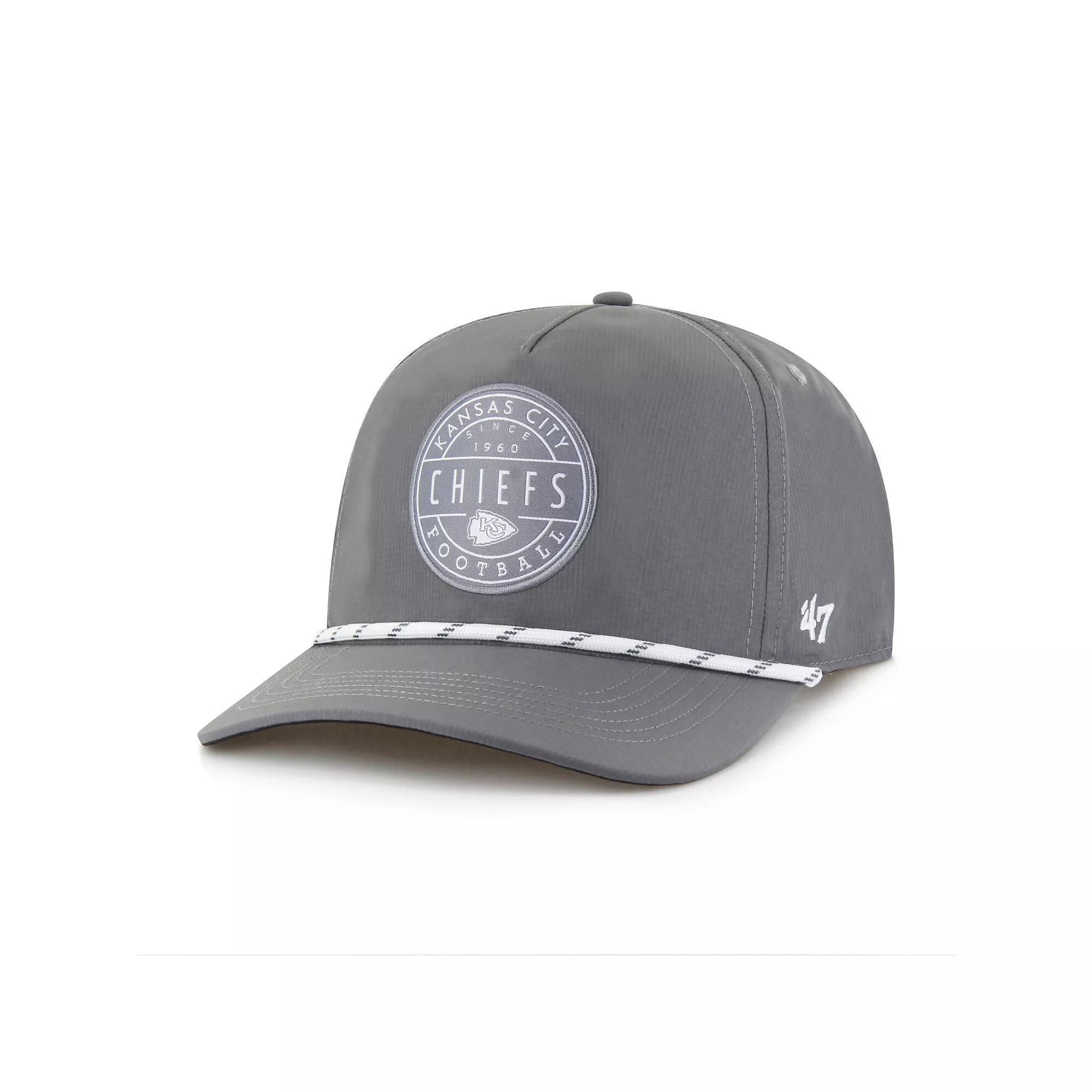 Men's '47 Gray Kansas City Chiefs Suburbia Hitch Adjustable Hat, Grey Product Image