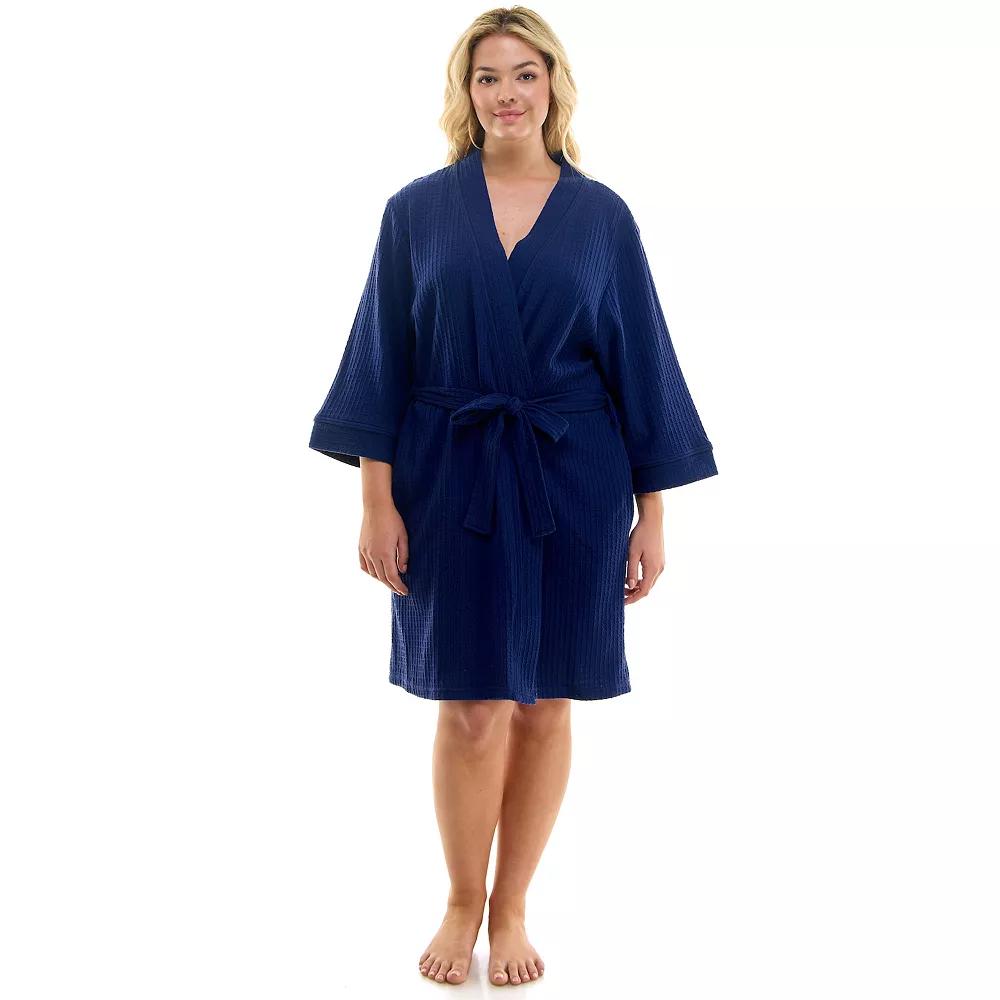 Plus Size Croft & Barrow® Kimono Robe, Women's, Size: 1XL, Austin River Product Image