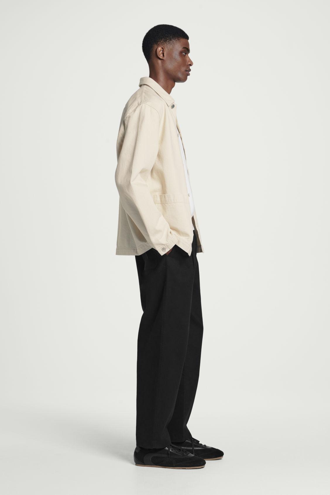 RELAXED CHAINSTITCHED DENIM OVERSHIRT Product Image