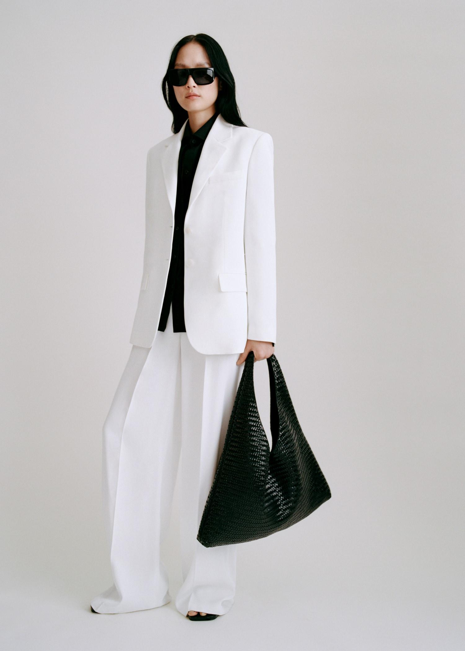 Straight button suit blazer - Women | MANGO USA Product Image