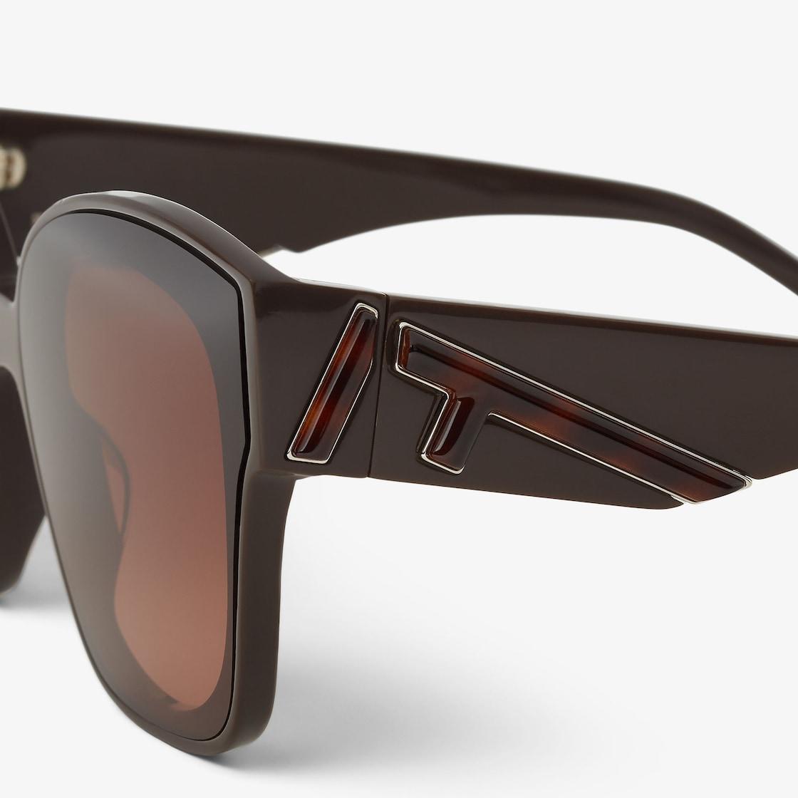 Fendi FirstDark brown acetate sunglasses Product Image
