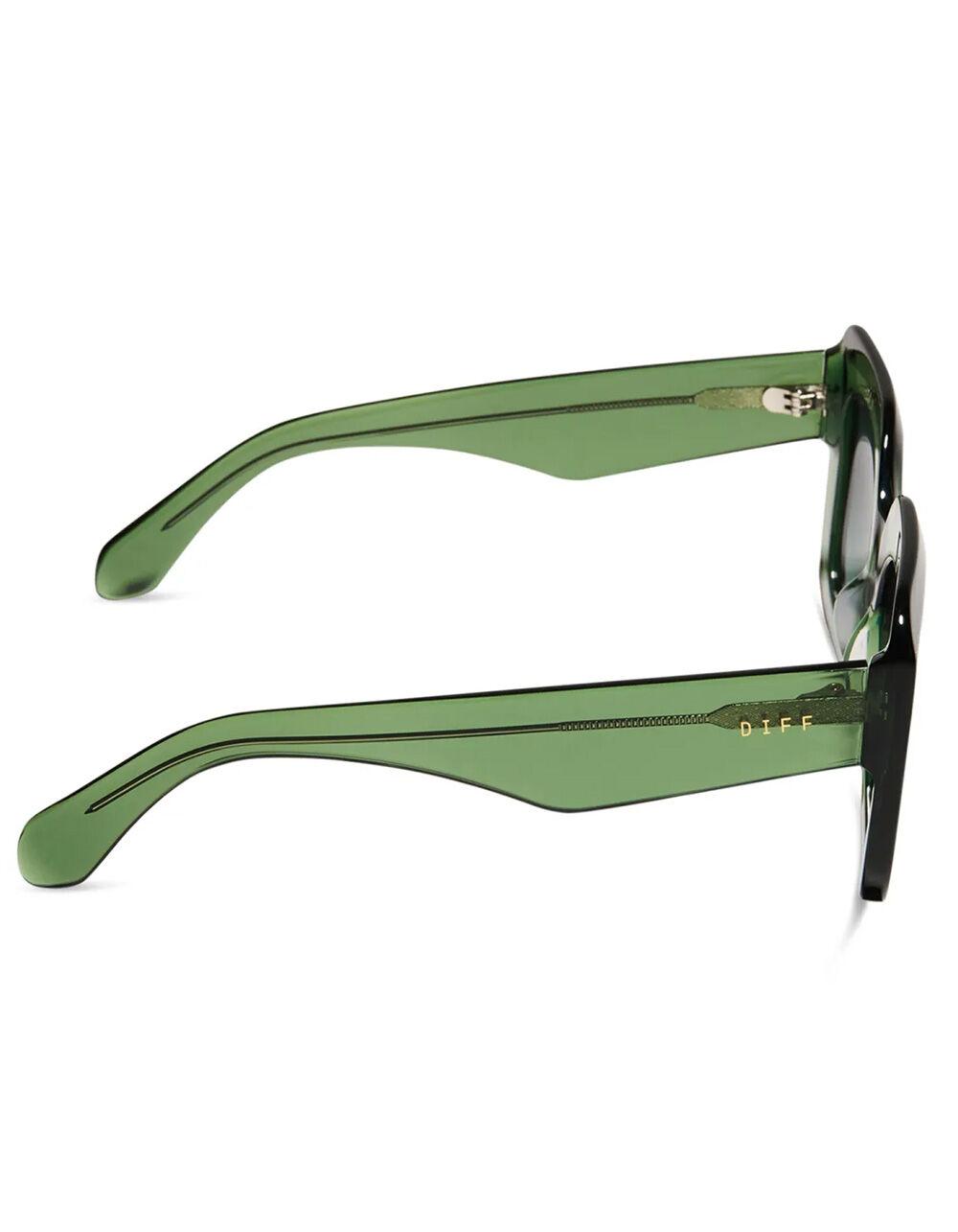 DIFF EYEWEAR Giada Polarized Sunglasses - LT GREEN Product Image