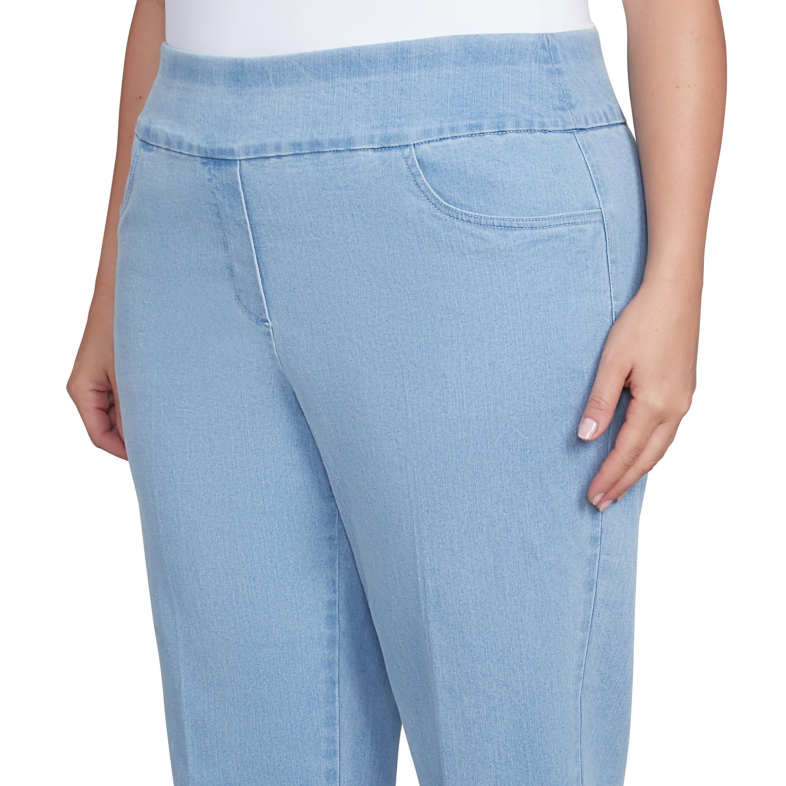Alfred Dunner Women's Super Stretch Mid- Rise Short Length Pant - Plus Product Image
