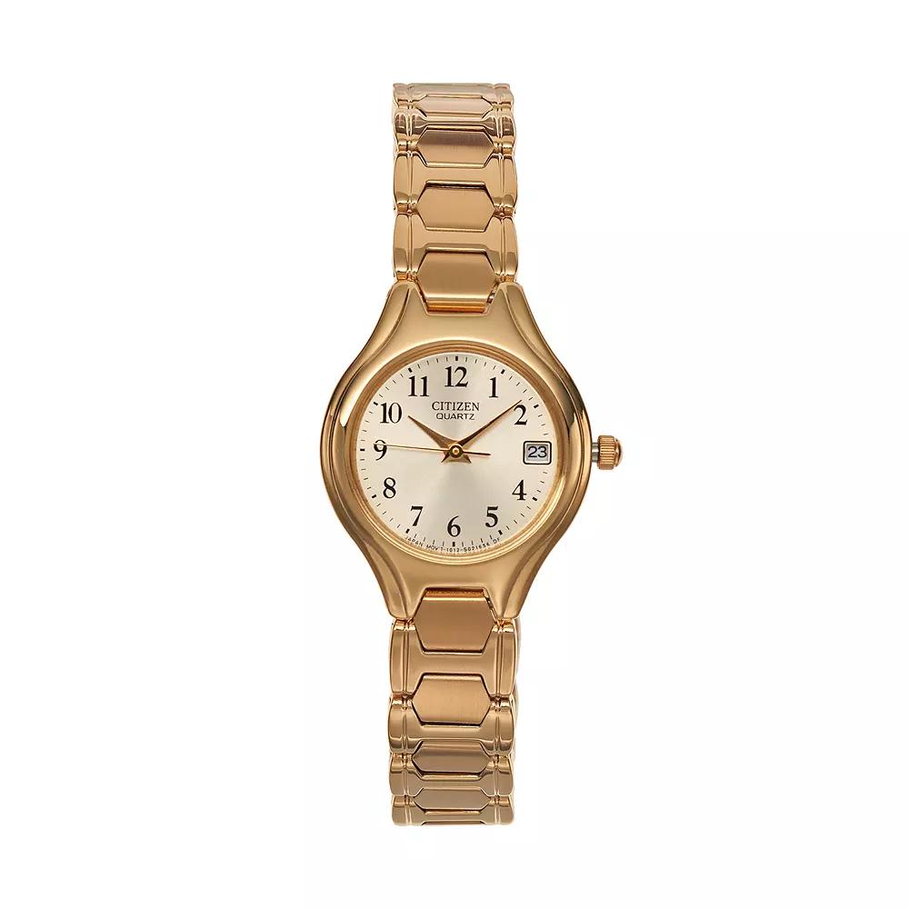 Citizen Womens Easy Reader Stainless Steel Watch, Gold Tone Product Image