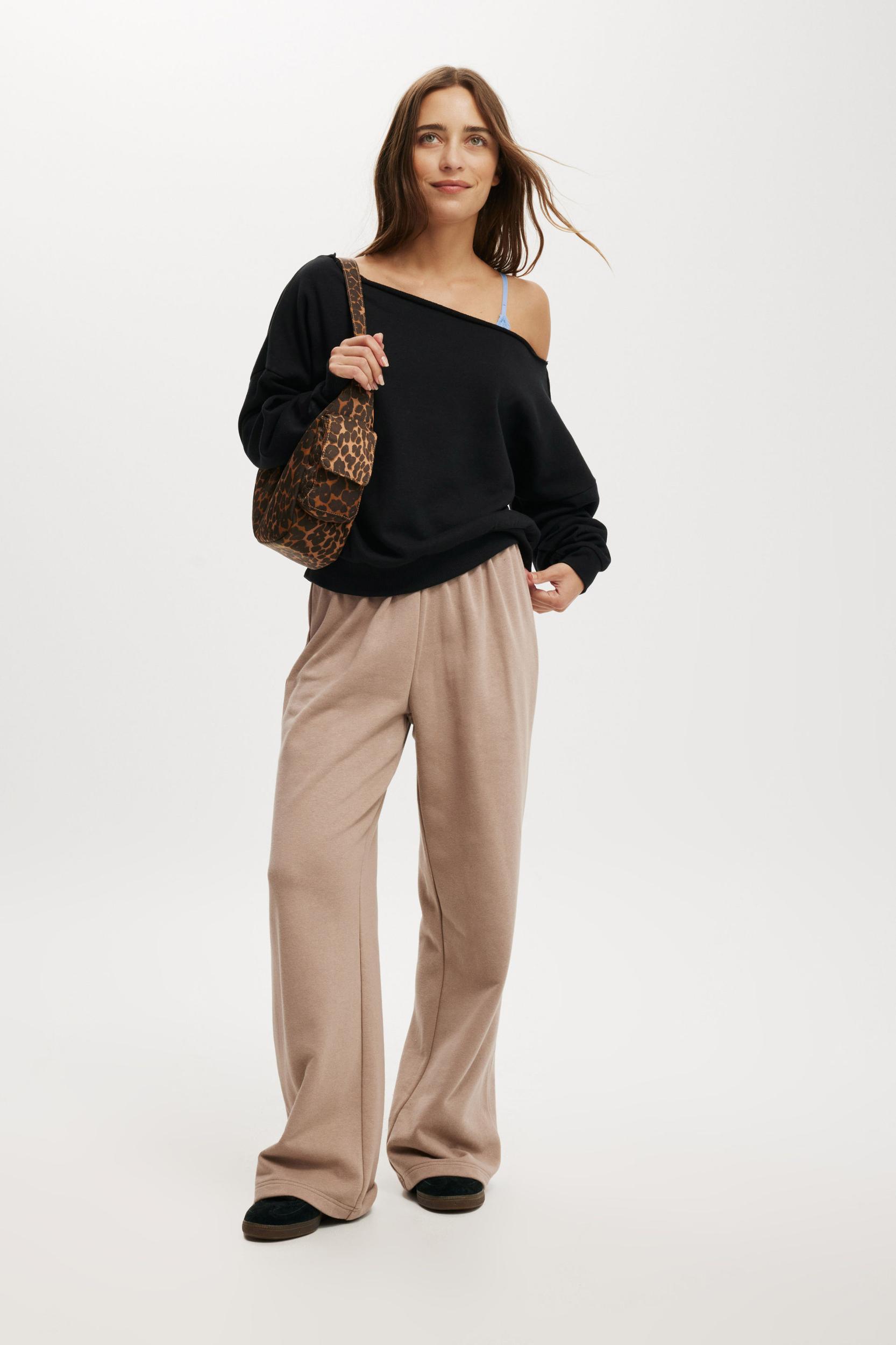 Classic Fleece Off The Shoulder Sweatshirt Product Image