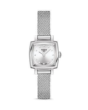 Tissot Lovely Square Diamond Mesh Bracelet Watch, 20mm x 20mm Product Image