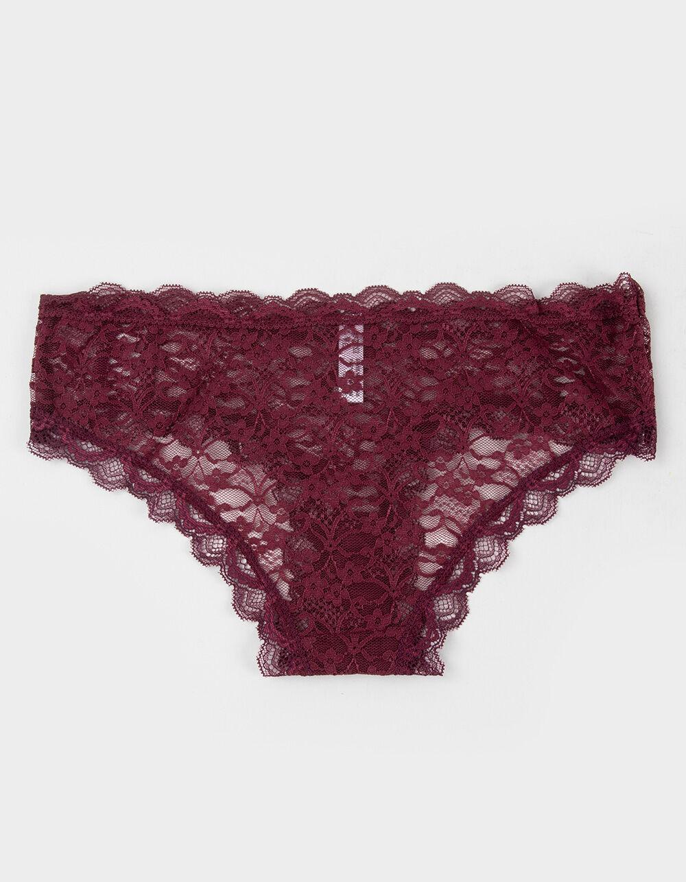 FULL TILT Allover Lace Up Hipster Panties - LIGHT BLUE Product Image