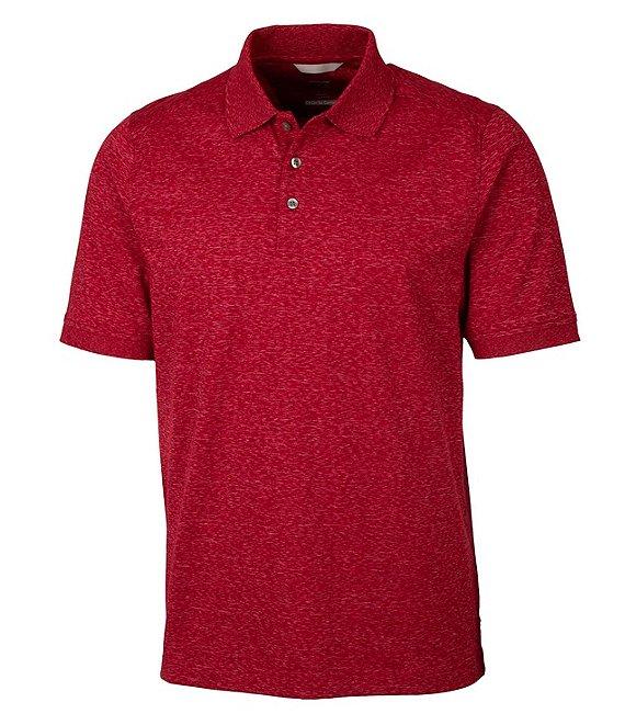 Cutter & Buck Big & Tall Advantage Tri-Blend Space Dye Performance Stretch Short-Sleeve Polo Shirt Product Image
