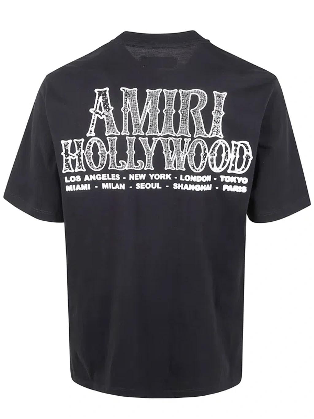 AMIRI Mens Black Hollywood City Relaxed-fit Cotton-jersey T-shirt Xl Product Image