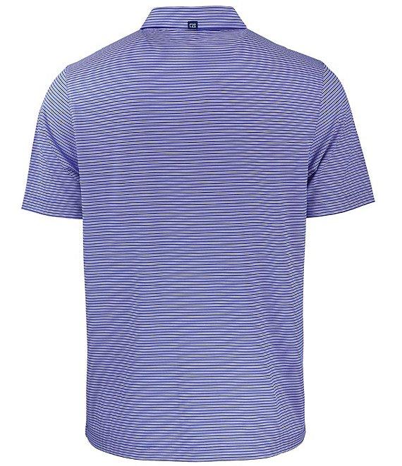 Cutter & Buck Big & Tall Performance Stretch Forge Eco Double Stripe Short Sleeve Polo Shirt Product Image