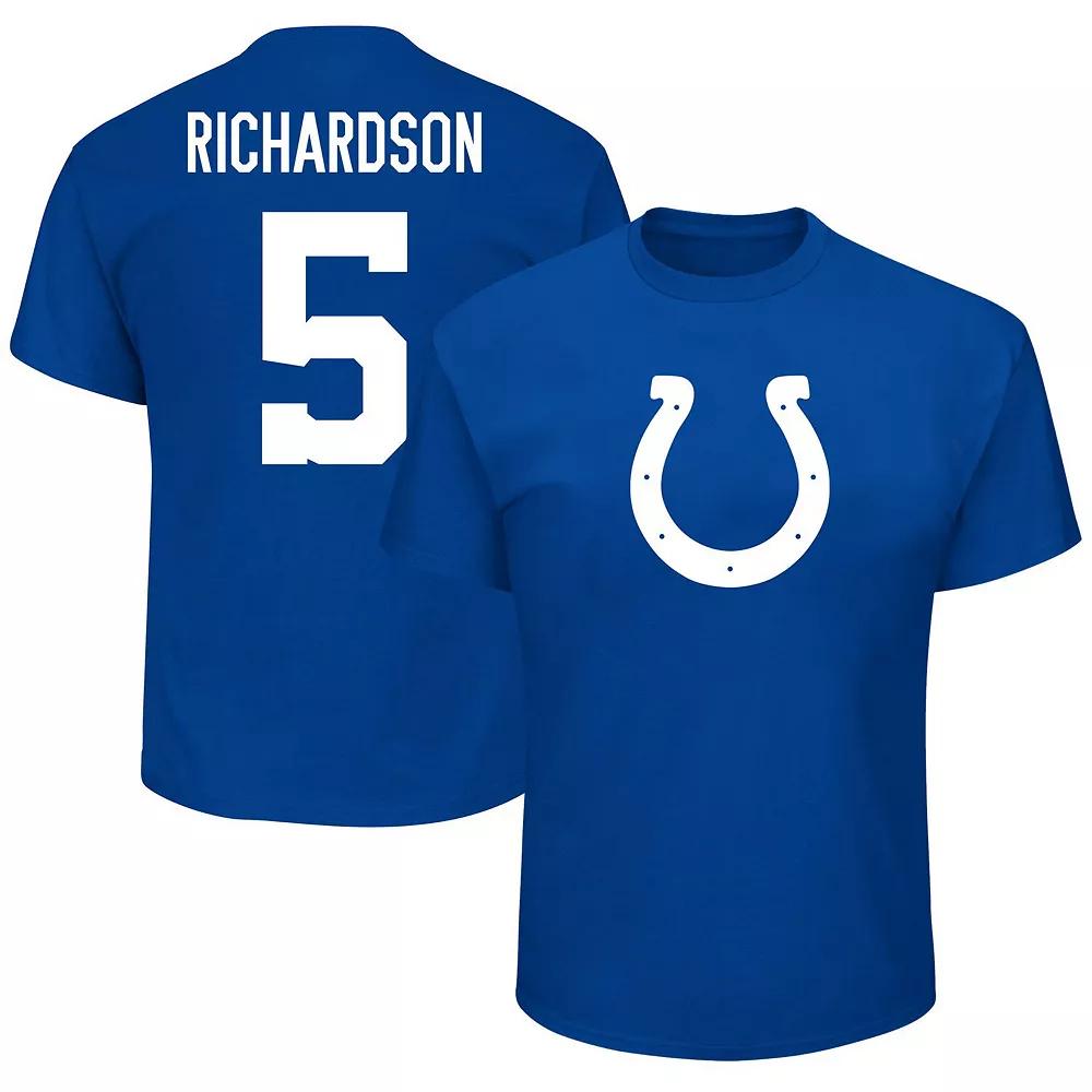 Men's Fanatics Branded Anthony Richardson Royal Indianapolis Colts Big & Tall Player Name & Number T-Shirt,  Product Image