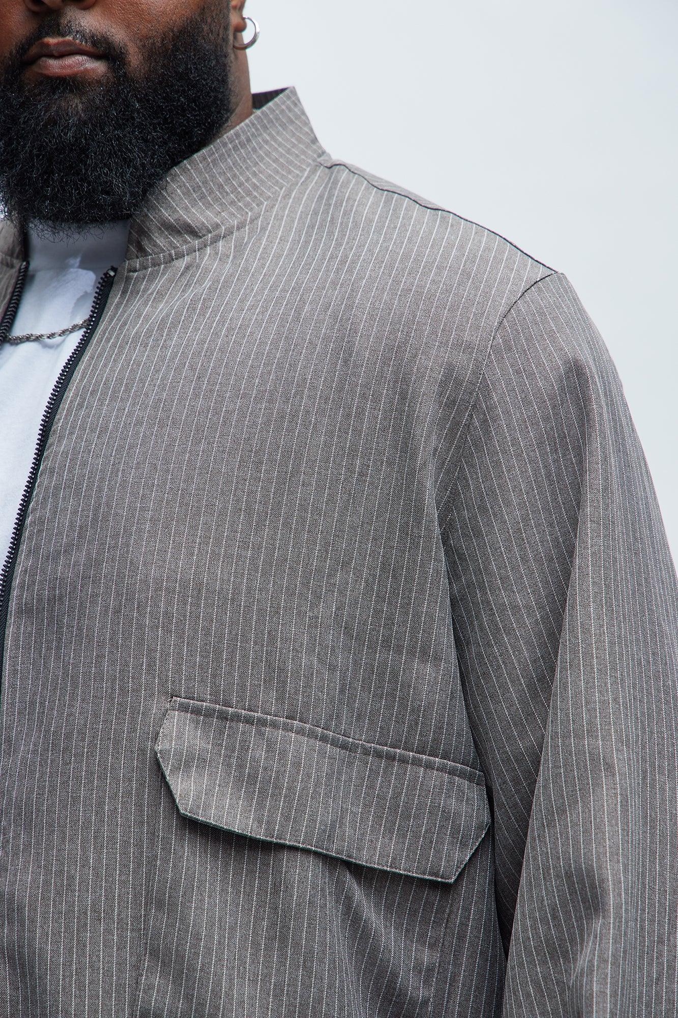 Jaylen Casual Zip Jacket - Brown Product Image