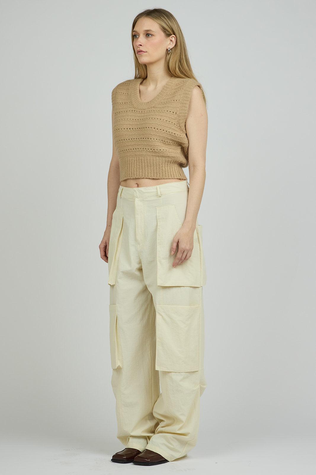 Rayleigh Cargo Pant in Cream Product Image