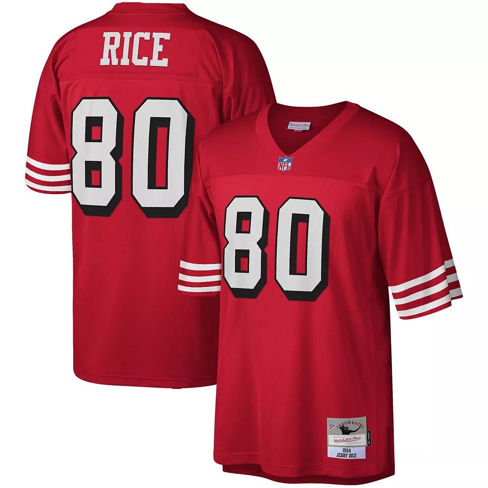 Men's Mitchell & Ness Jerry Rice Scarlet San Francisco 49ers 1994 Legacy Replica Jersey,  Product Image