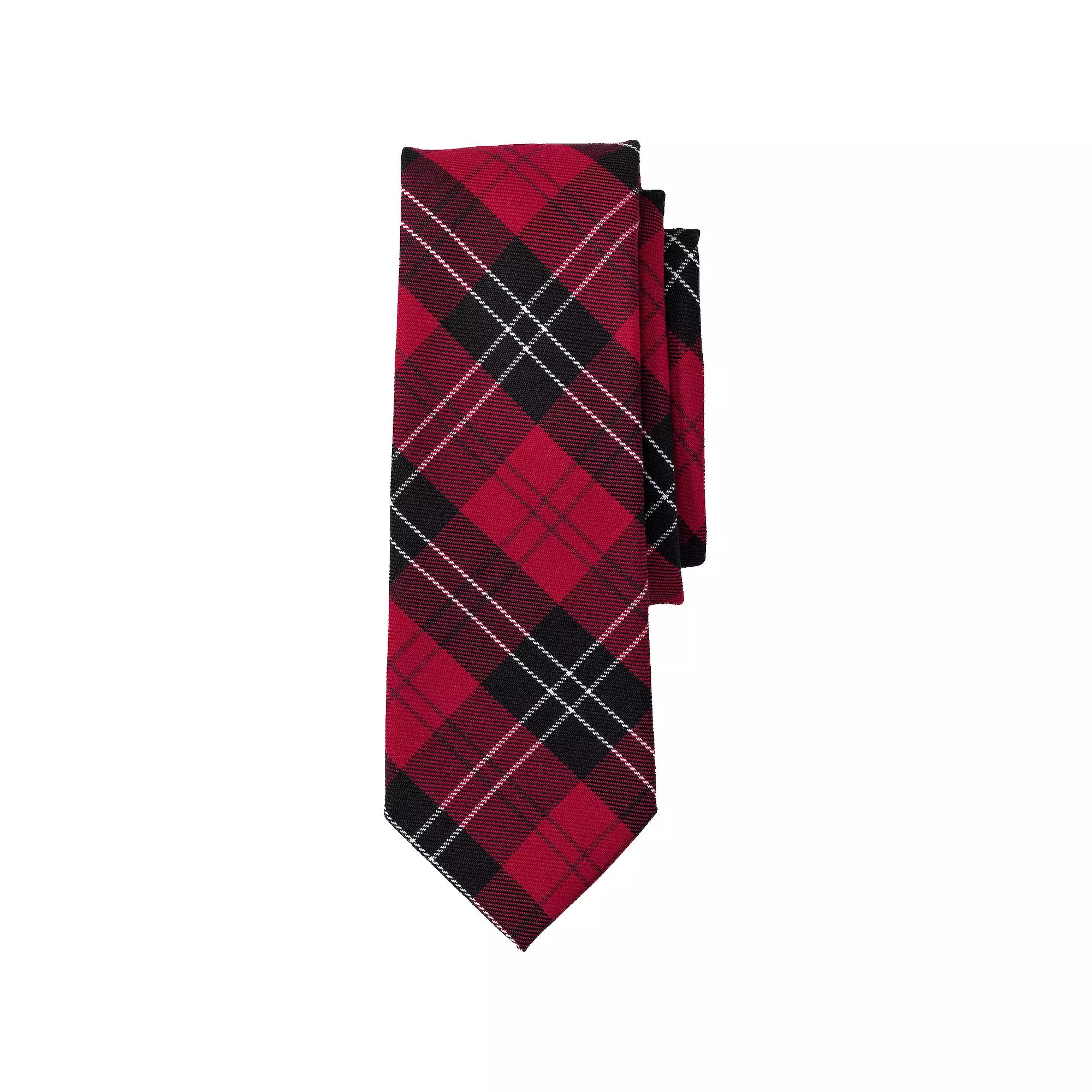 Men's Lands' End Plaid To Be Tied Tie, Clear Blue Plaid Product Image