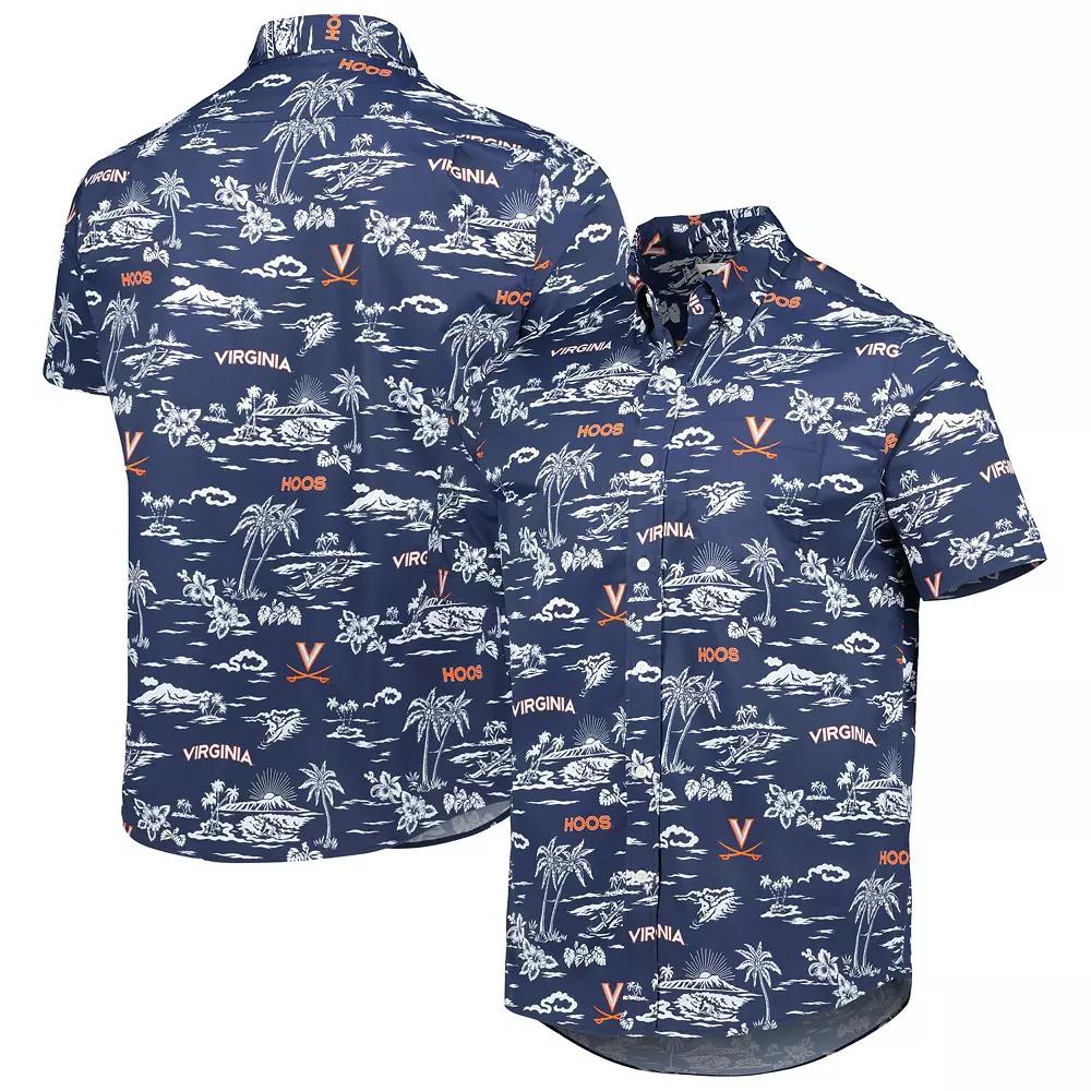 Men's Reyn Spooner Navy Virginia Cavaliers Classic Button-Down Shirt,  Product Image