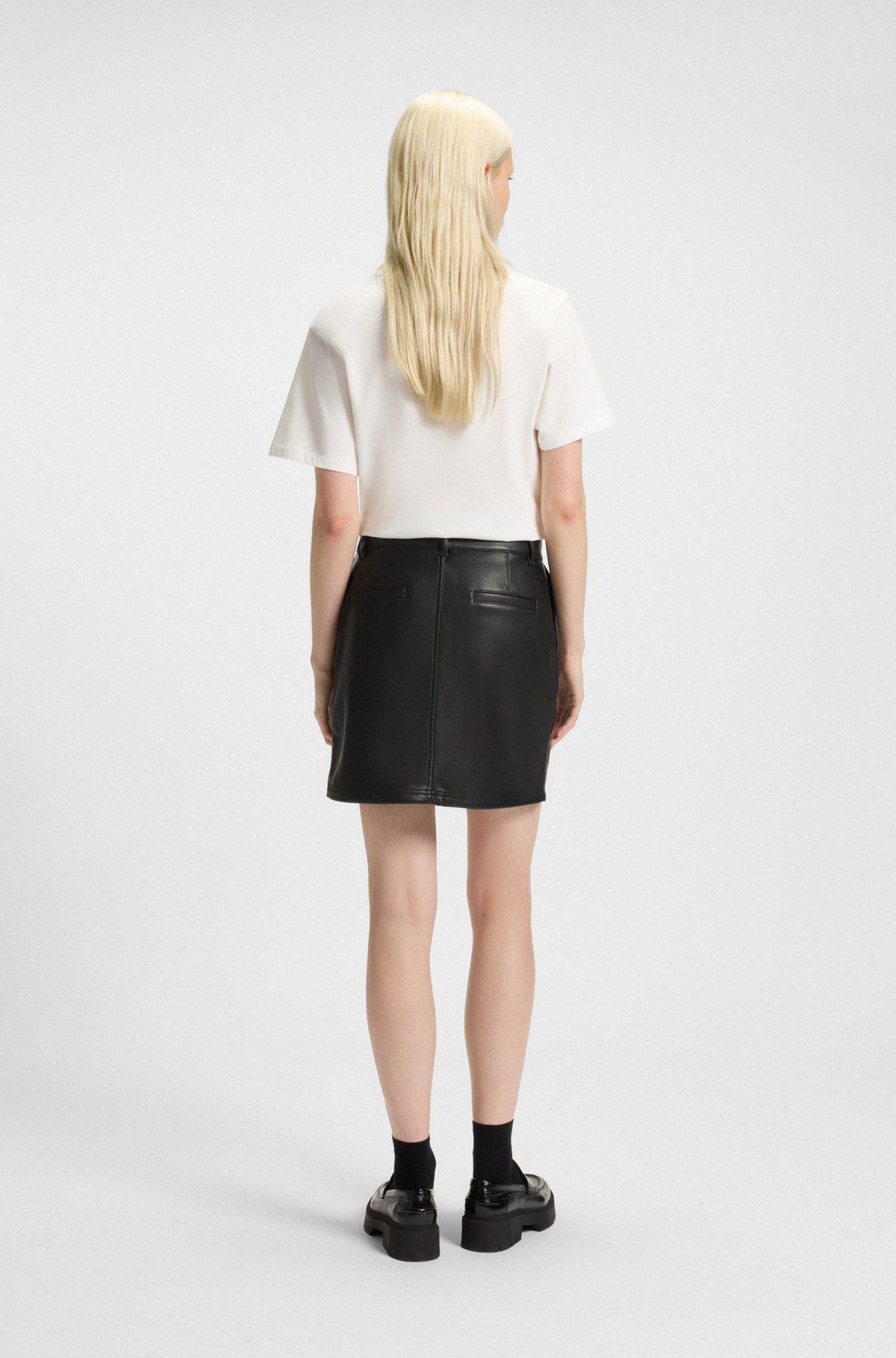Mini skirt in faux leather Product Image