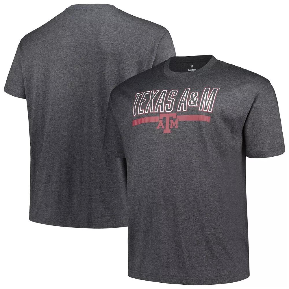 Men's Profile Heather Charcoal Texas A&M Aggies Big & Tall Team T-Shirt, Size: 3XB Product Image