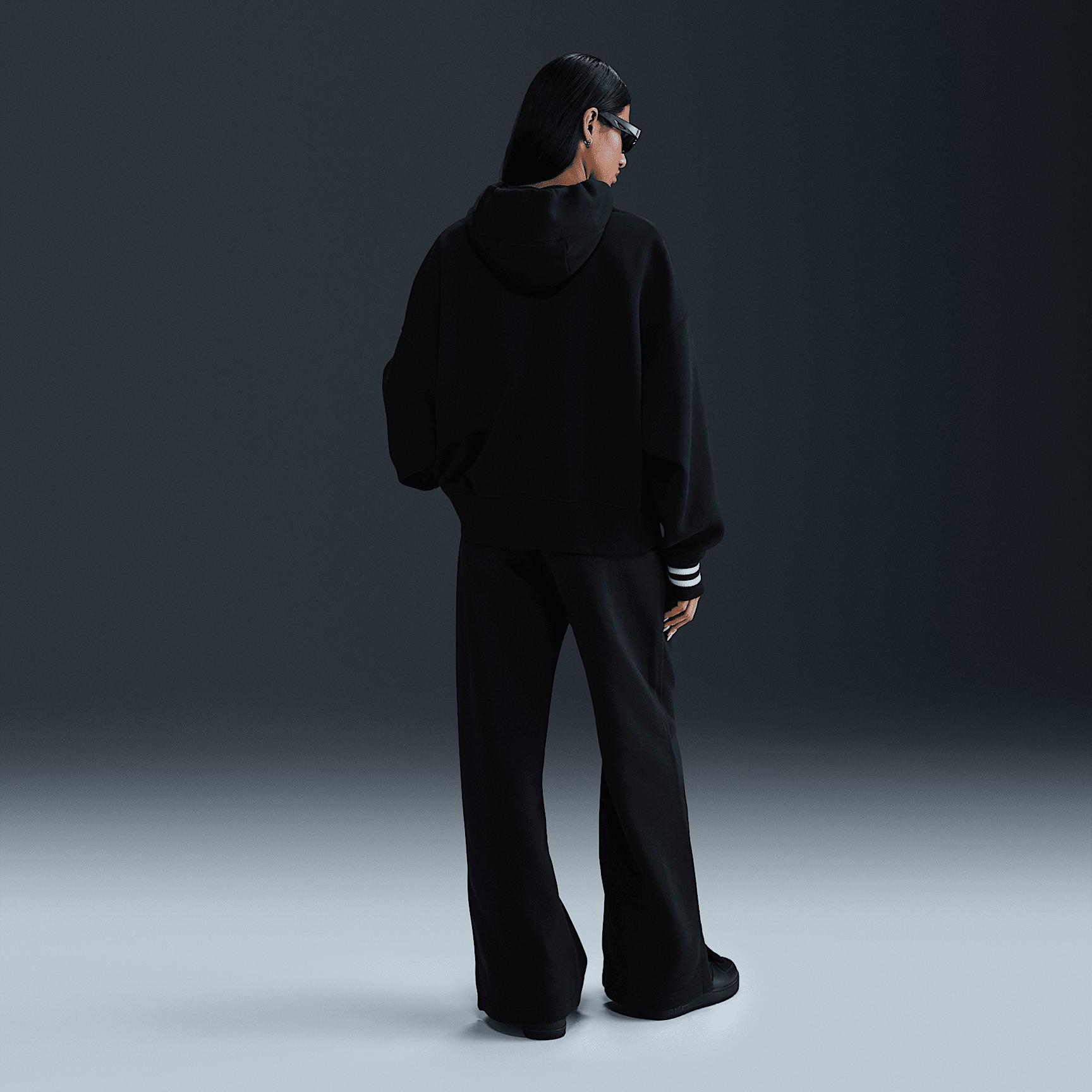 Womens Nike Sportswear Phoenix Fleece High-Waist Wide-Leg Graphic Jogger Pants Product Image