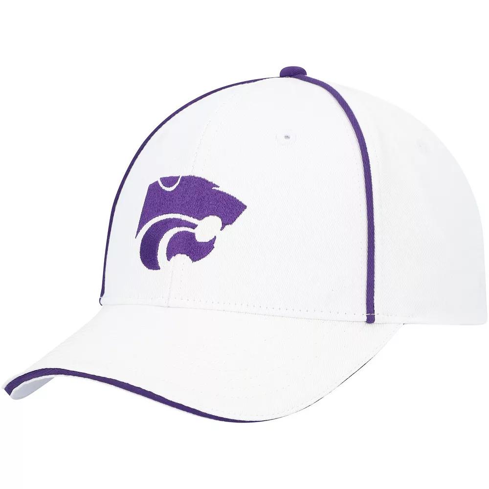 Men's Colosseum  White Kansas State Wildcats Take Your Time Snapback Hat Product Image