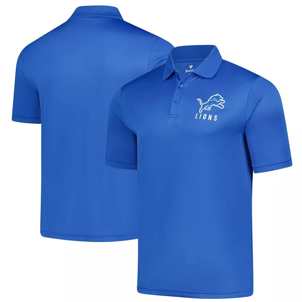 Men's Fanatics  Blue Detroit Lions Polo, Size: Small Product Image