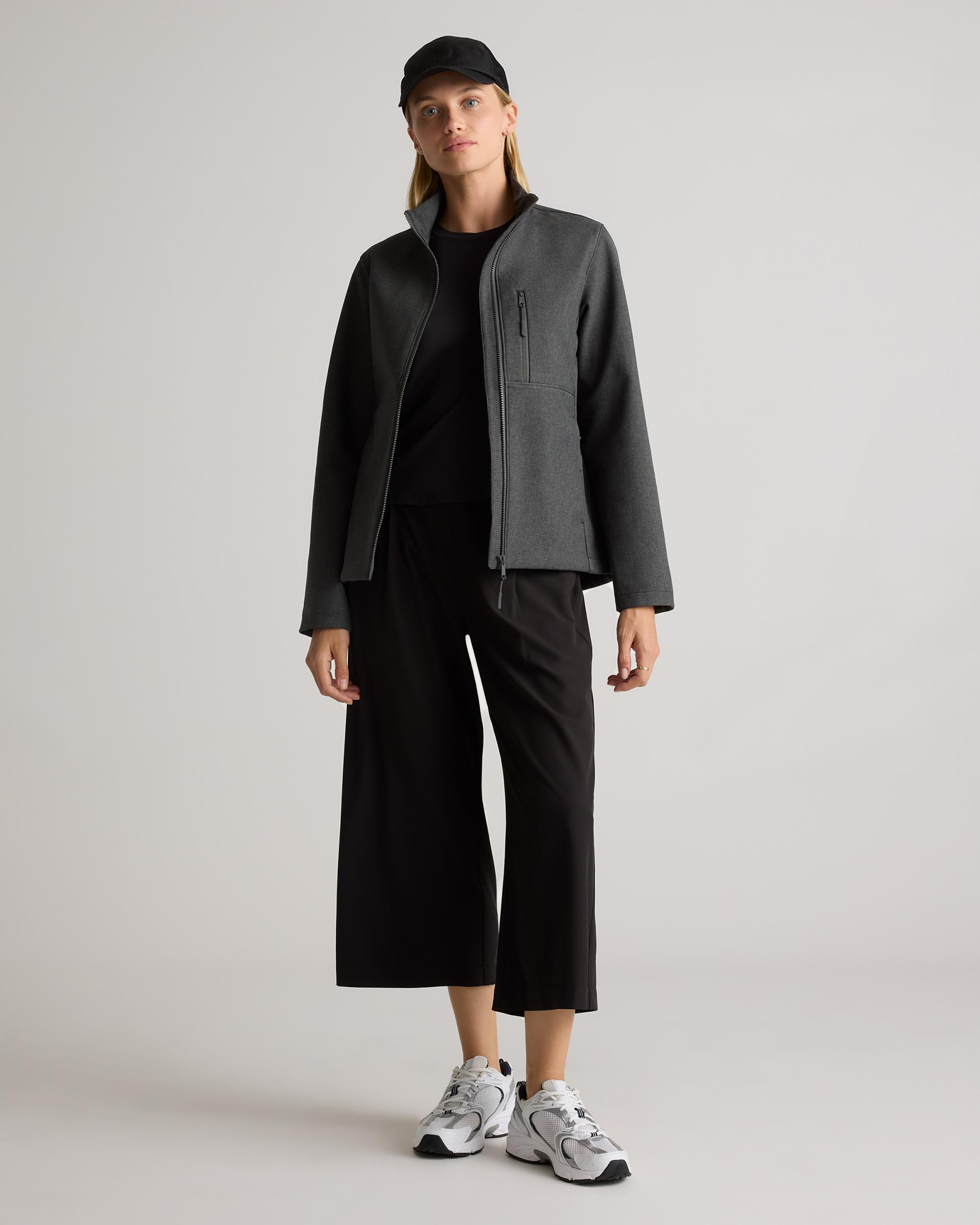 Quince | Women's Softshell Fleece-Lined Full-Zip Jacket Recycled Polyester Product Image