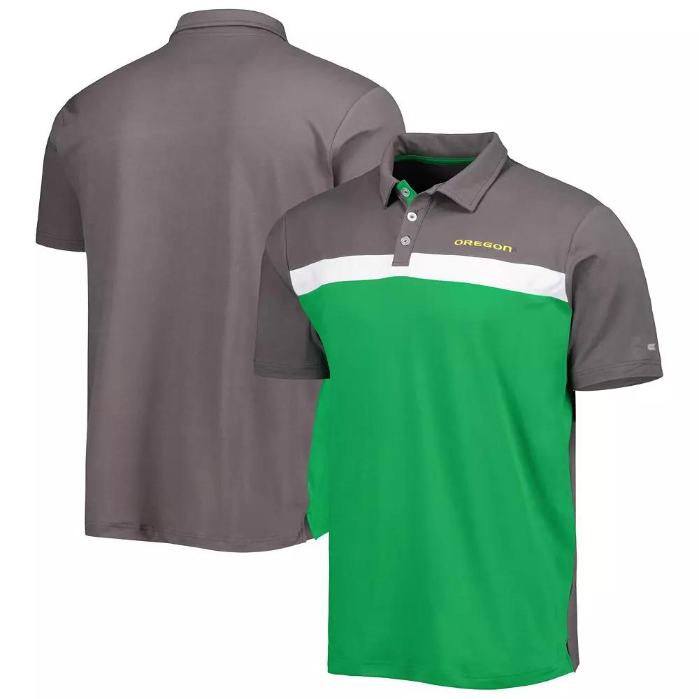 Men's Colosseum Charcoal Oregon Ducks Two Yutes Polo, Size: XXL Product Image