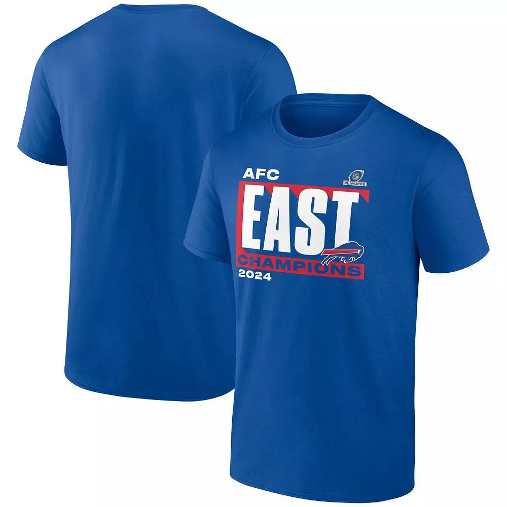 Men's Fanatics Royal Buffalo Bills 2024 AFC East Division Champions Big & Tall Conquer T-Shirt, Size: 5XL, Blue Product Image