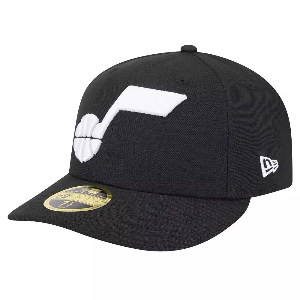 Men's New Era Black Utah Jazz Low Profile Core 59FIFTY Fitted Hat,  Product Image