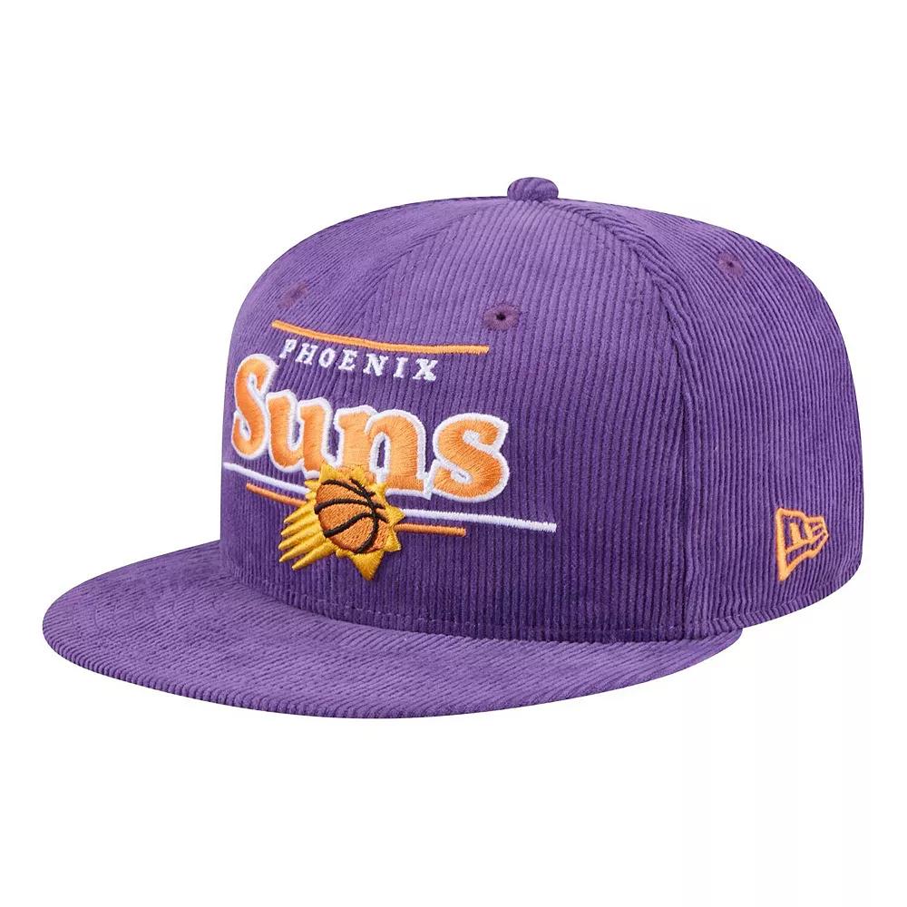 Men's New Era Purple Phoenix Suns Throwback Display Corduroy 9FIFTY Snapback Hat, Phx Purple Product Image
