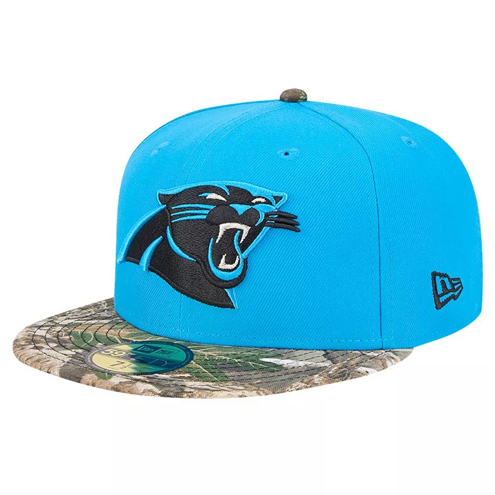 Men's New Era Blue Carolina Panthers Active Two-Tone Camo 59FIFTY Fitted Hat,  Product Image
