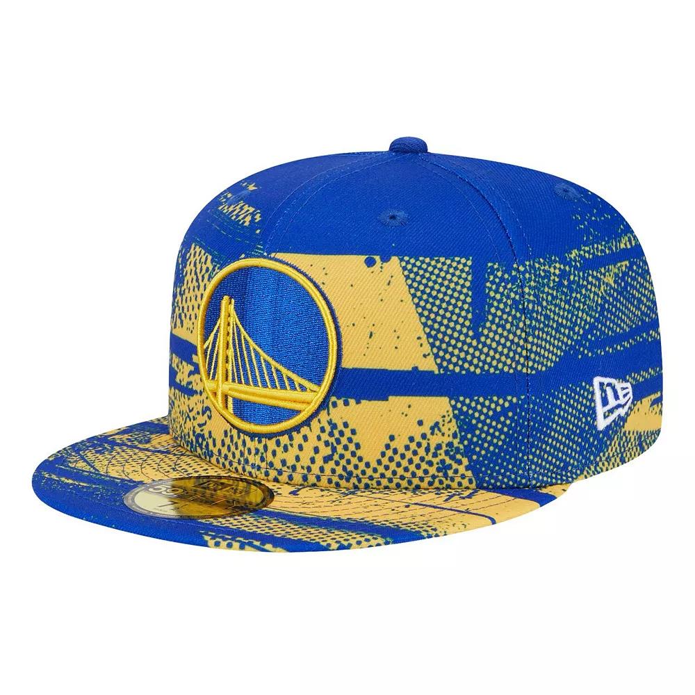 Men's New Era Royal Golden State Warriors Tip-Off 59FIFTY Fitted Hat, Size: 7 5/8, Blue Product Image
